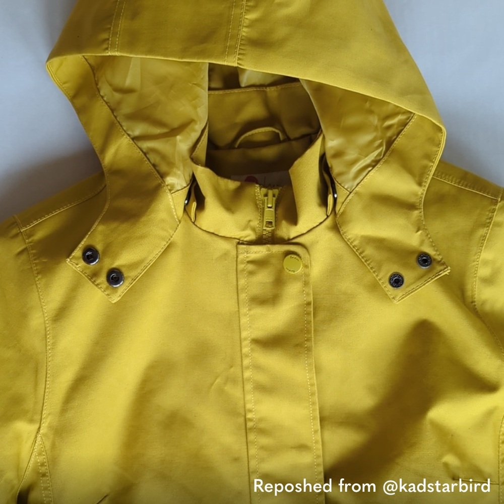 Boden Yellow Waterproof Trench Coat